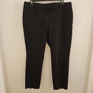 Talbots Women's Black High Waist Straight Leg Pants Size 12P